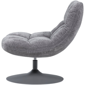 WOOOD Elvi fauteuil chenille Lichtgrijs