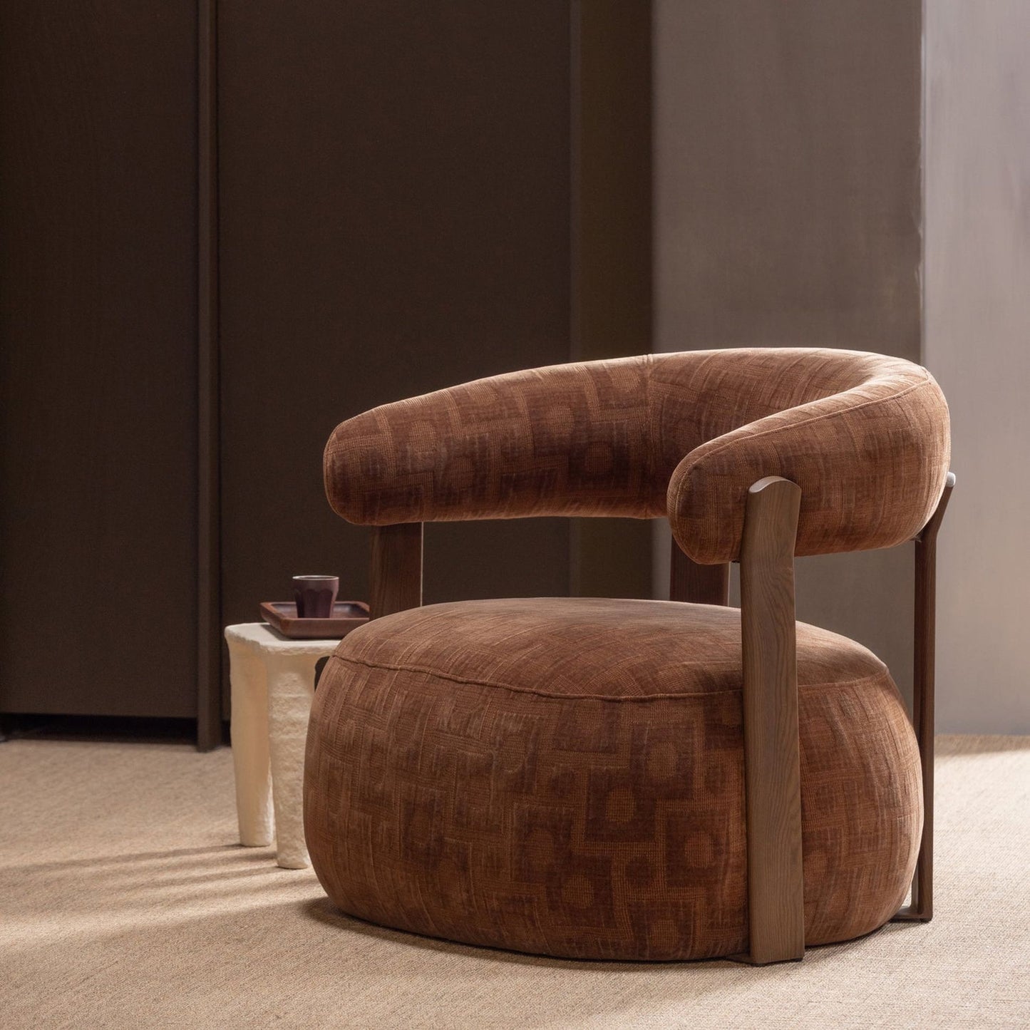 WOOOD Foon fauteuil Zand