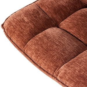 WOOOD Jouke fauteuil chenille Roestbruin