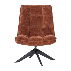 WOOOD Jouke fauteuil chenille Roestbruin