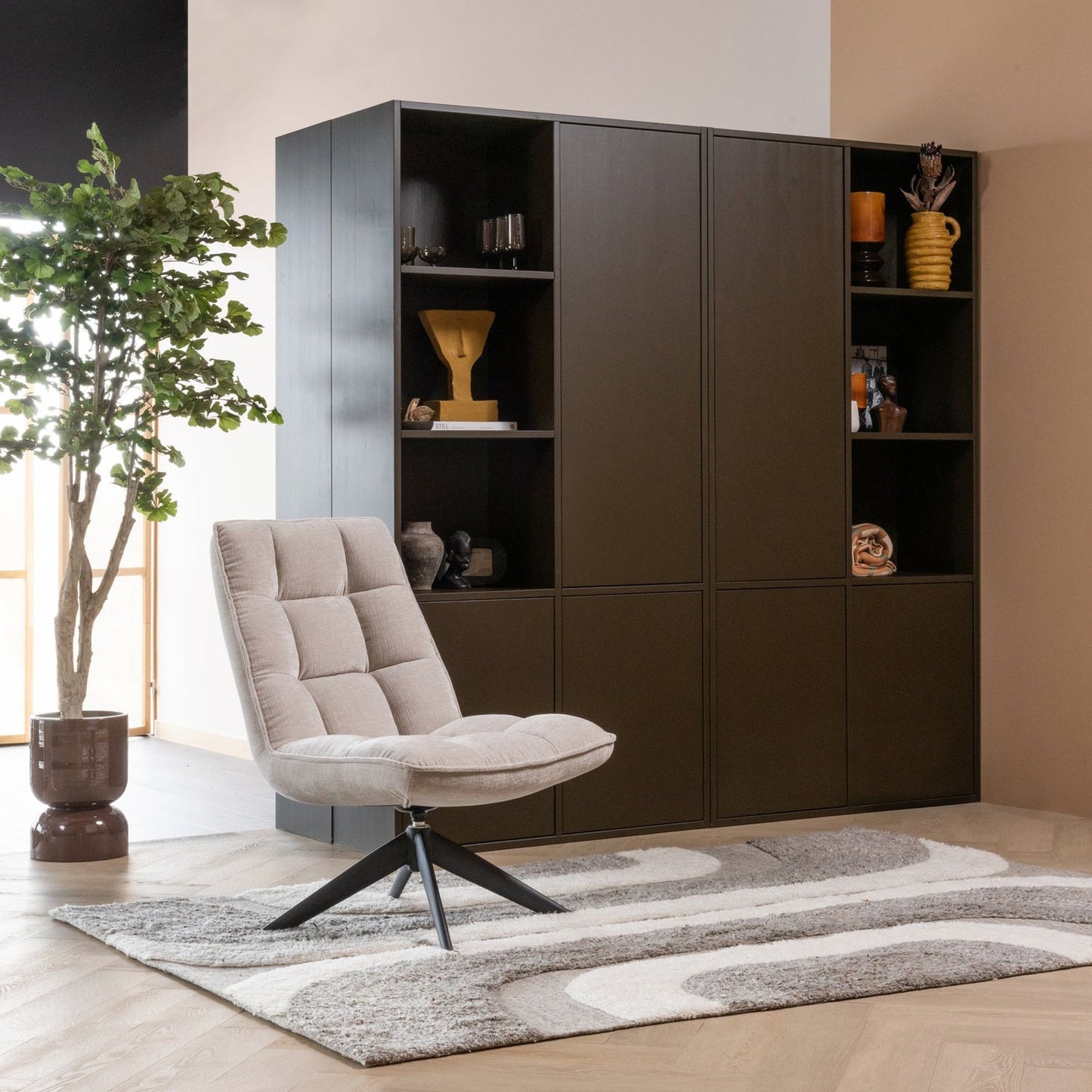 WOOOD Jouke fauteuil chenille Naturel