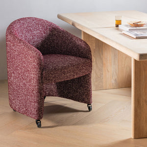 WOOOD Cordo eetkamerstoel Bordeaux Melange