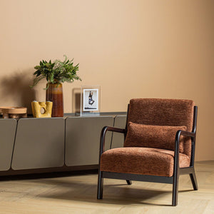 WOOOD Mark fauteuil chenille Bruin