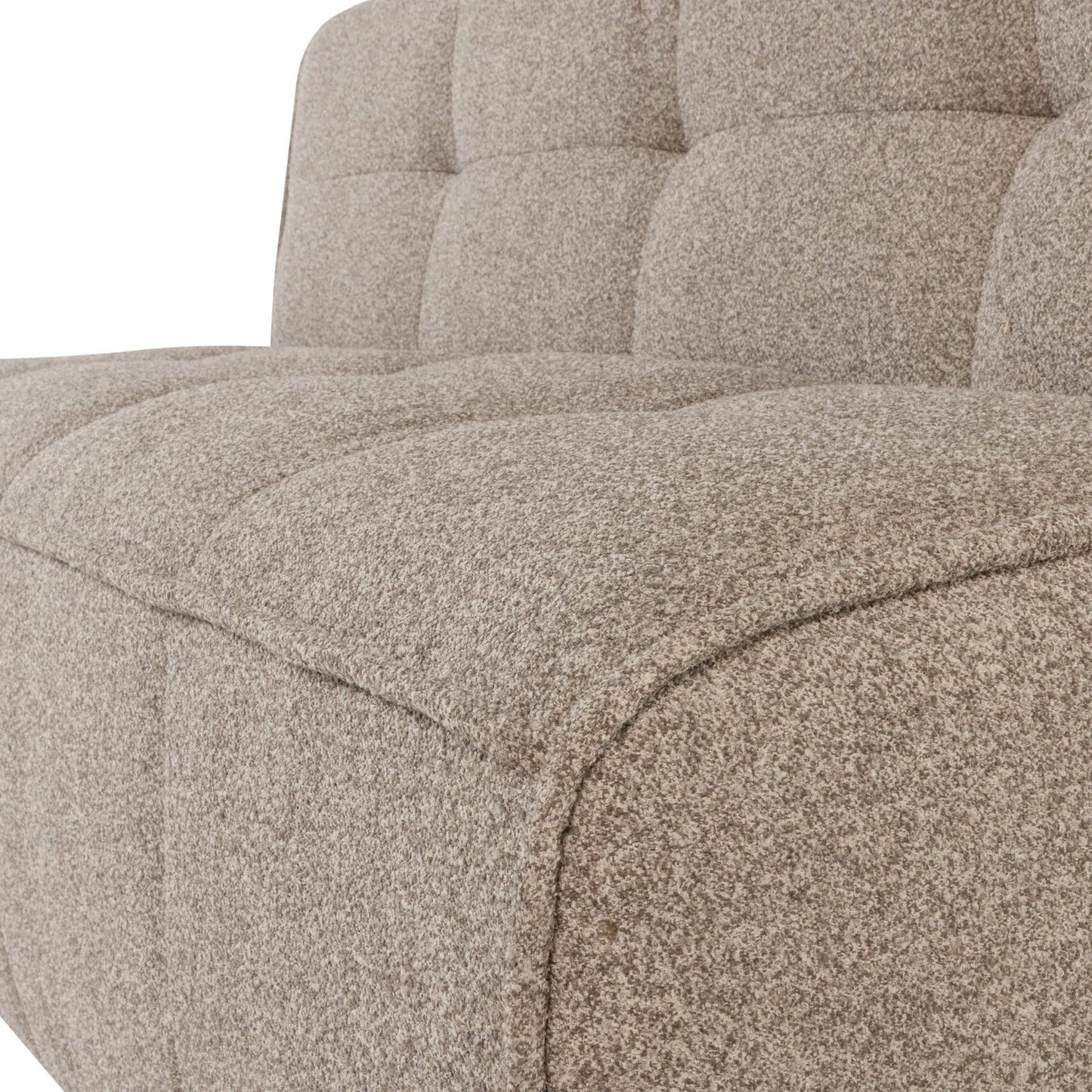 vtwonen Cluster eetkamerbank bouclé Khaki/Bruin