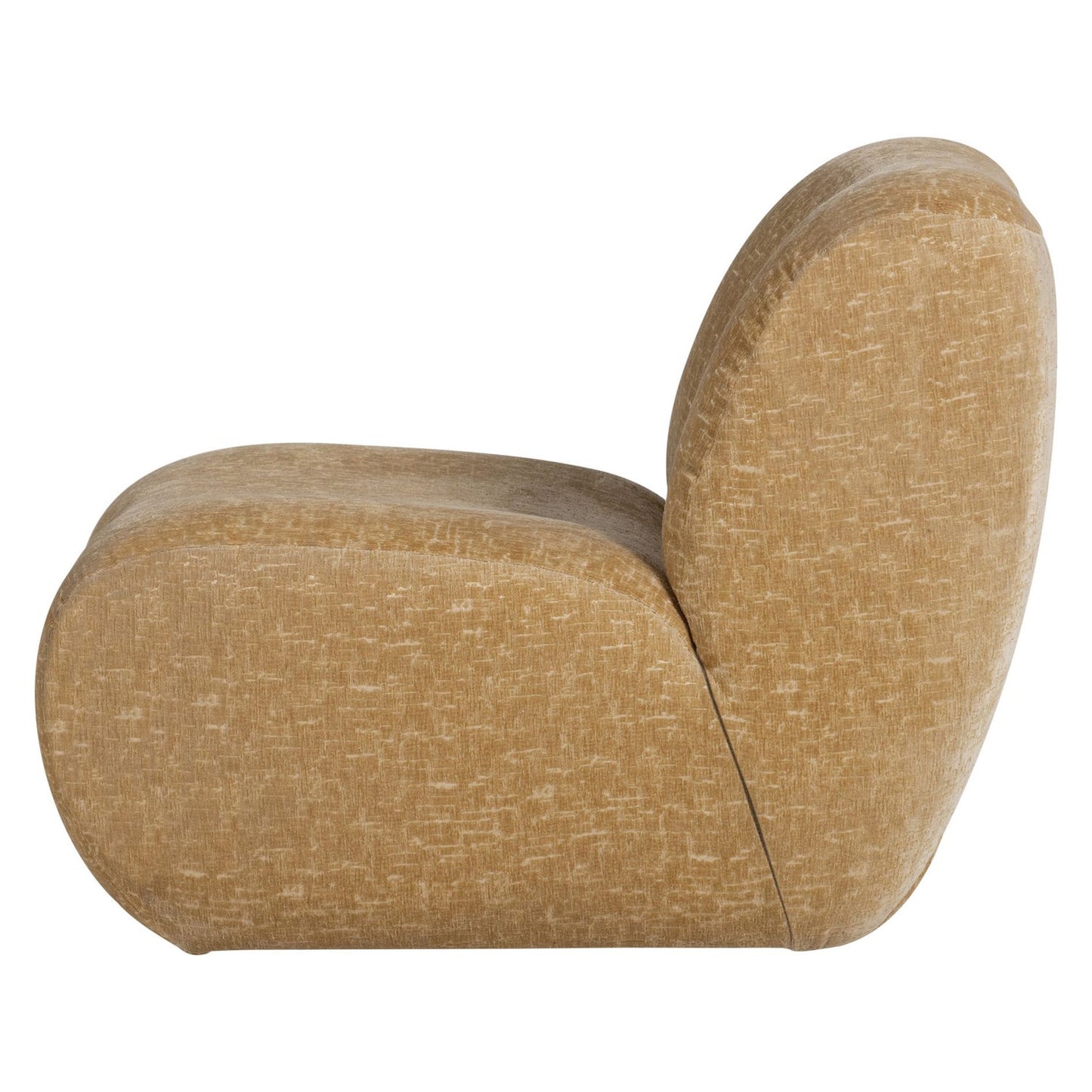 WOOOD Nomu fauteuil velvet Lichtgeel