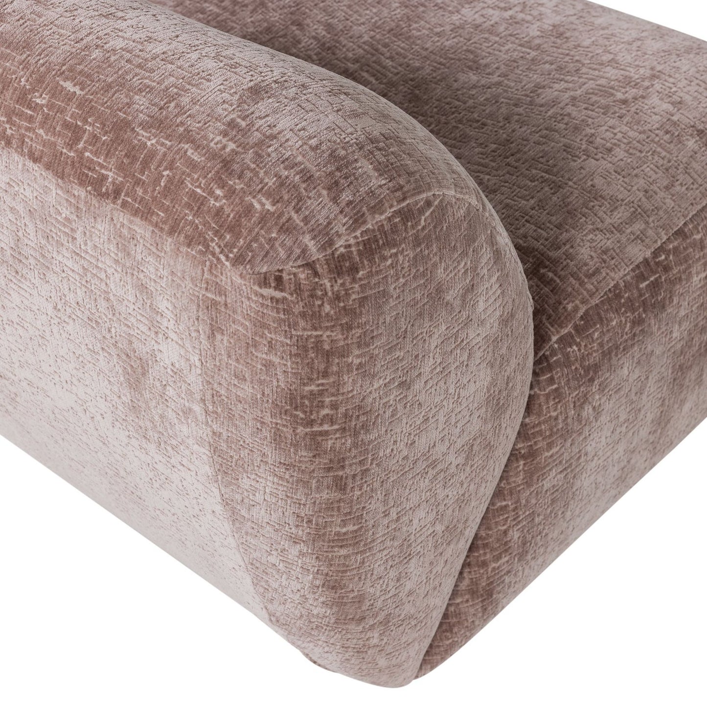 WOOOD Nomu fauteuil velvet Lichtroze
