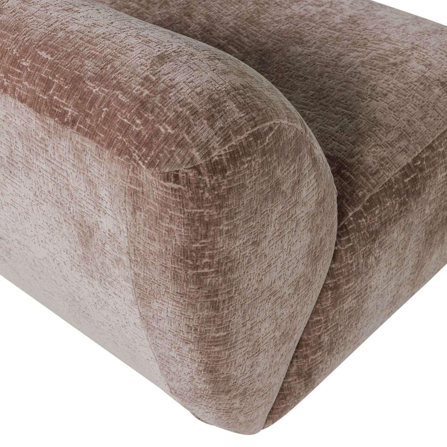 WOOOD Nomu fauteuil velvet Lichtbruin