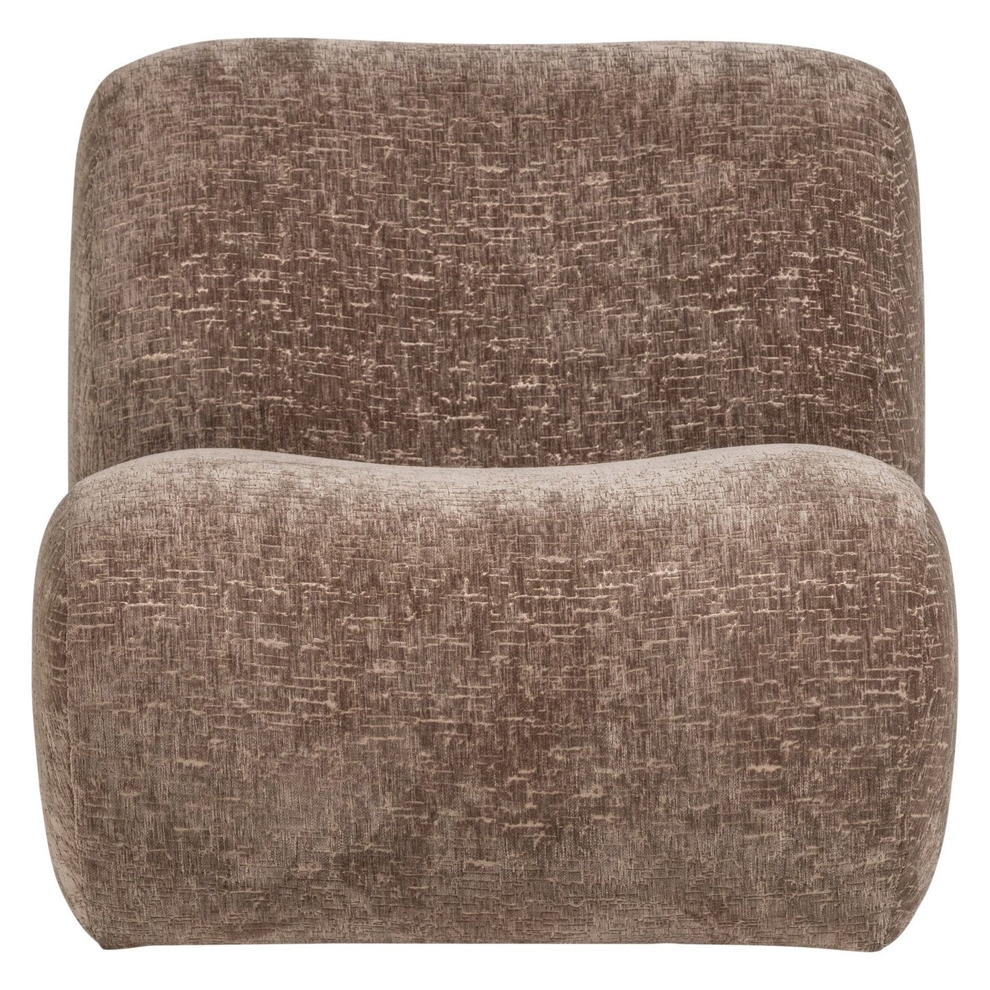 WOOOD Nomu fauteuil velvet Lichtbruin