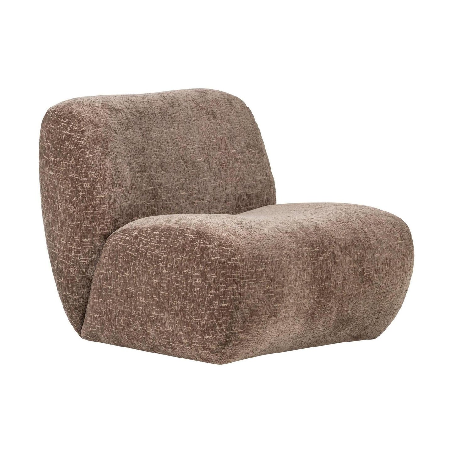 WOOOD Nomu fauteuil velvet Lichtbruin