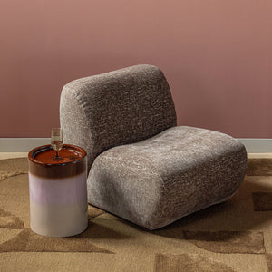WOOOD Nomu fauteuil velvet Lichtbruin