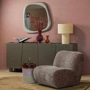 WOOOD Nomu fauteuil velvet Lichtbruin