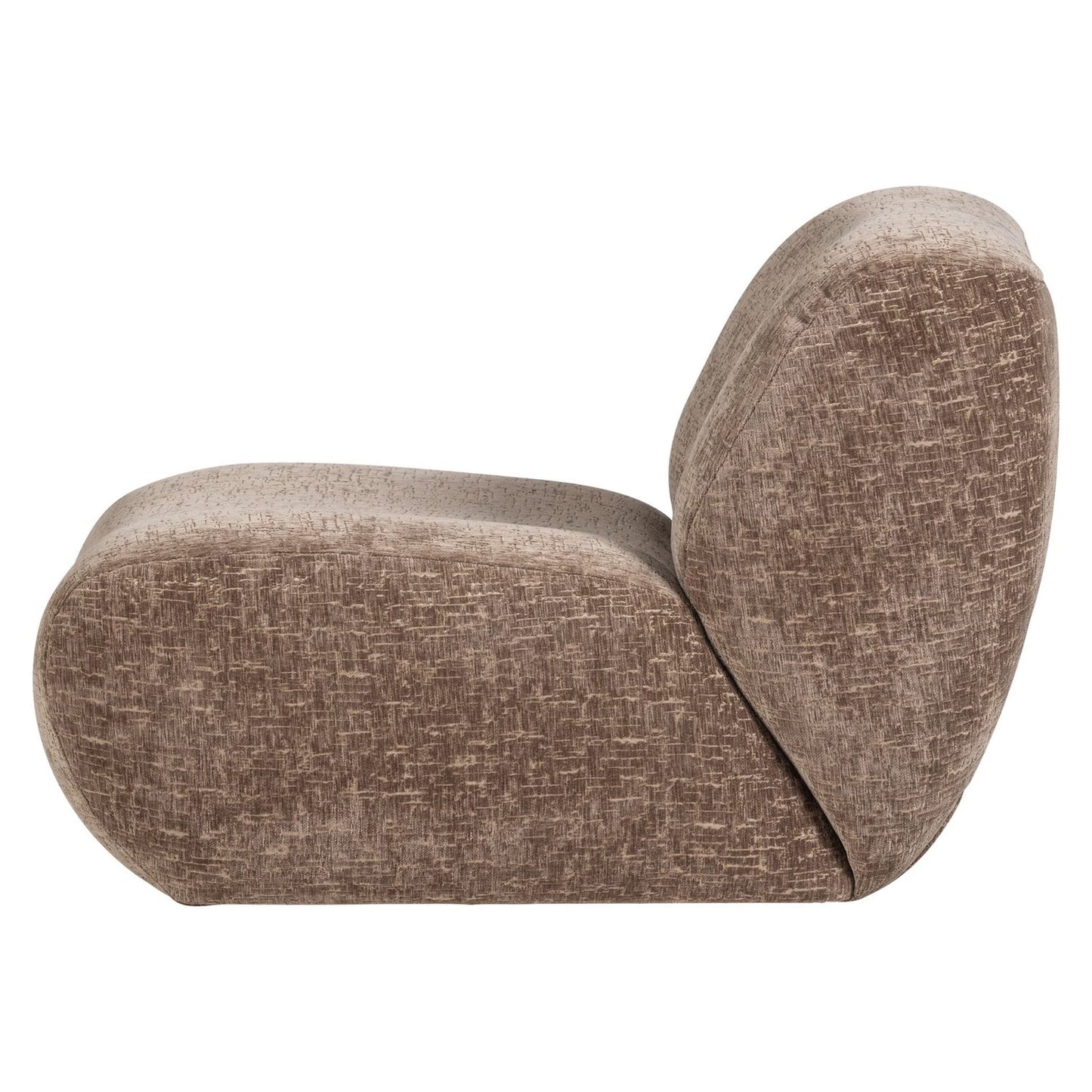WOOOD Nomu fauteuil velvet Lichtbruin