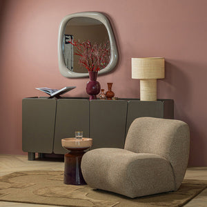 WOOOD Nomu fauteuil chenille Lichtbruin