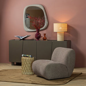 WOOOD Nomu fauteuil chenille Bruin