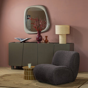 WOOOD Nomu fauteuil chenille Antraciet