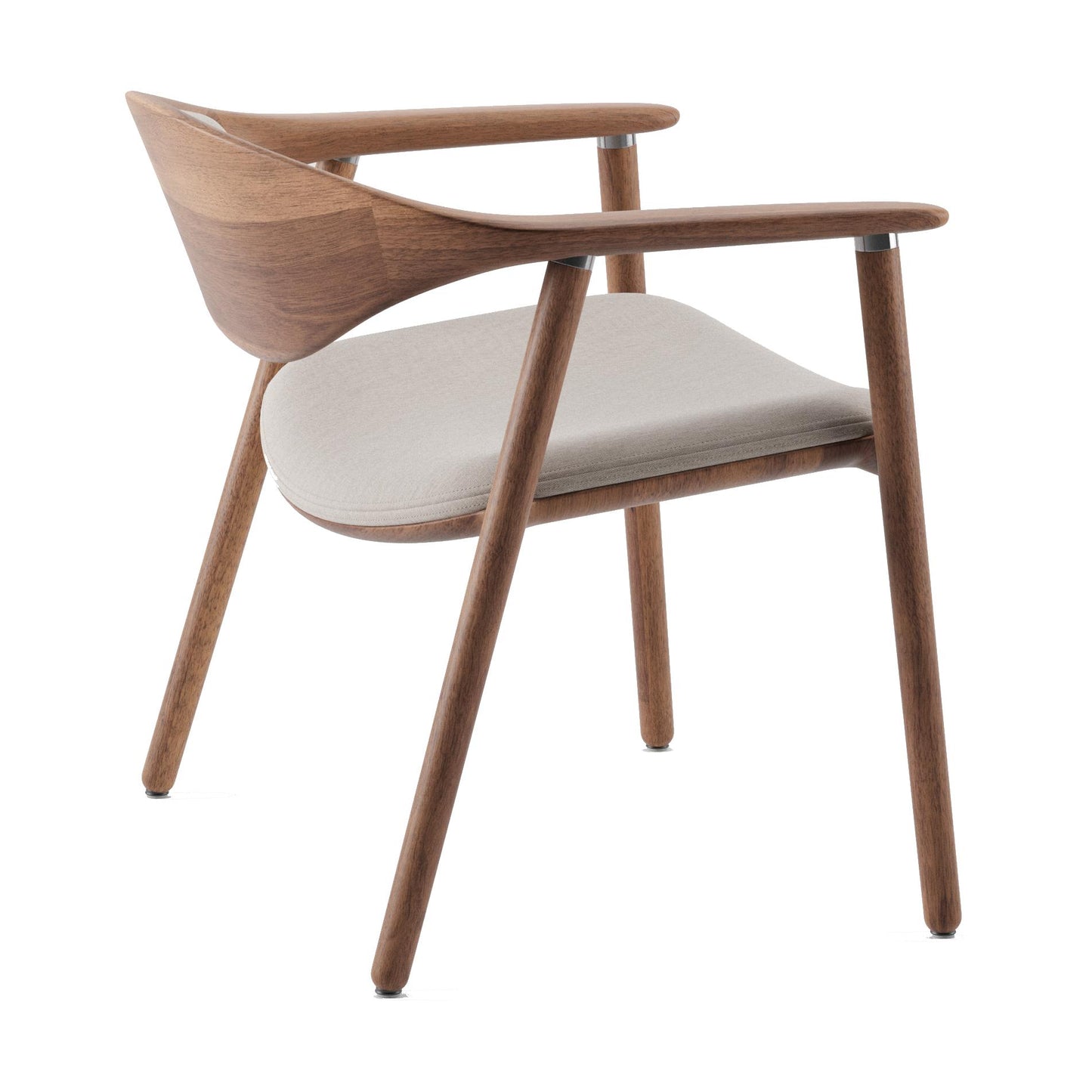 Artisan Naru fauteuil Steelcut Trio 213 walnoot