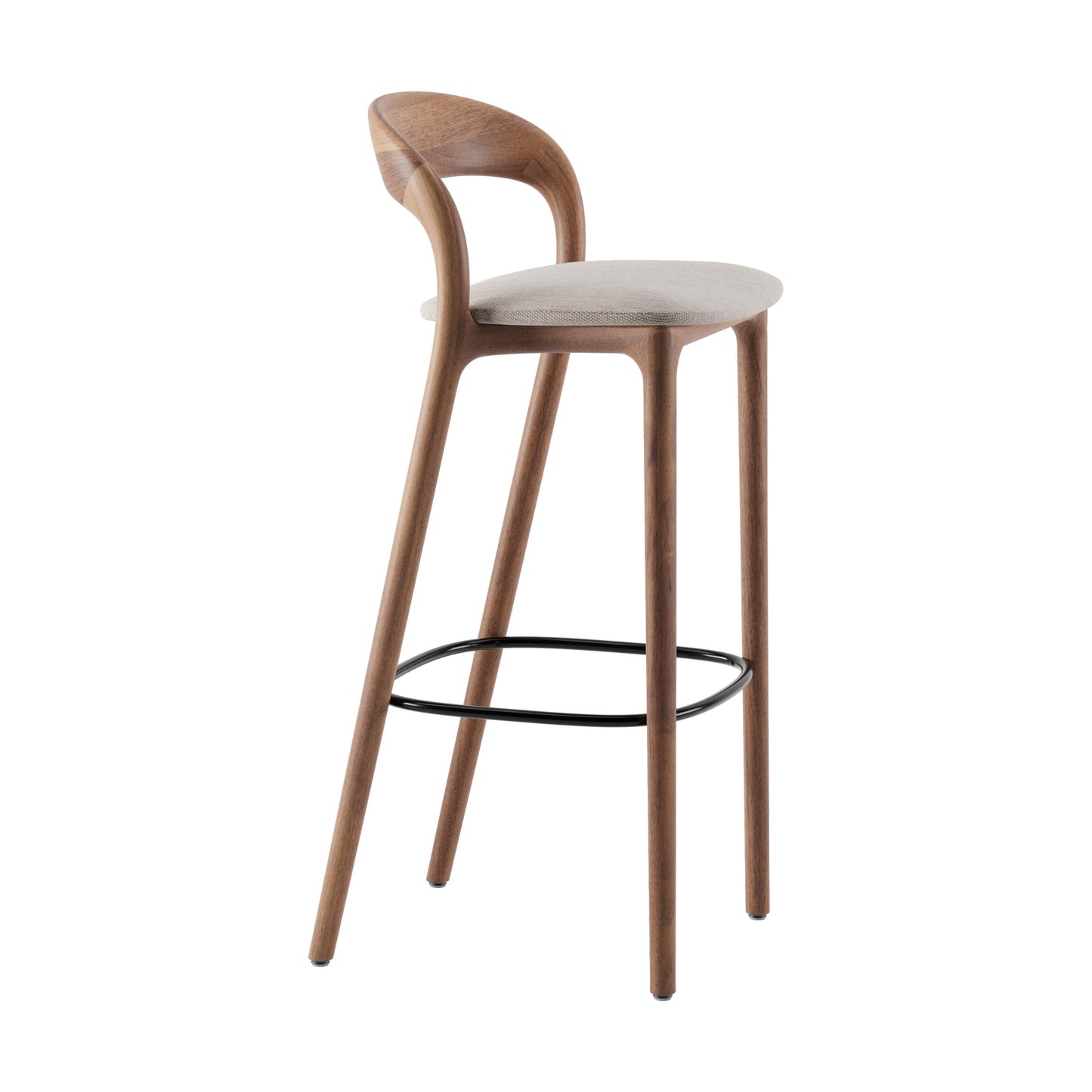 Artisan Neva Light barkruk H79 Steelcut Trio 213 walnoot