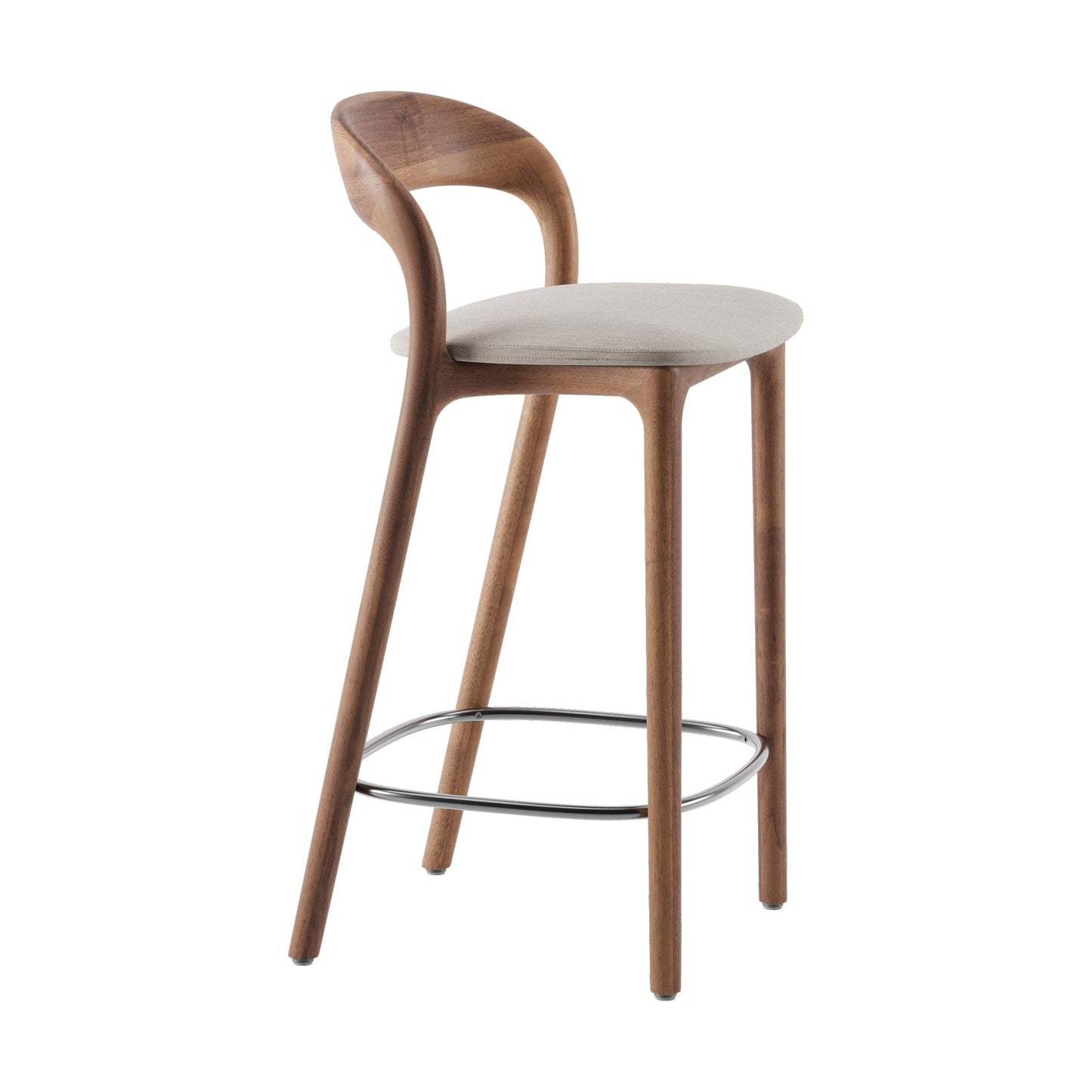 Artisan Neva Light barkruk H65 Steelcut Trio 213 walnoot