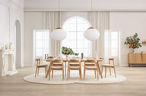 Bolia Acorn hanglamp Ø50 cm geolied eiken textiel