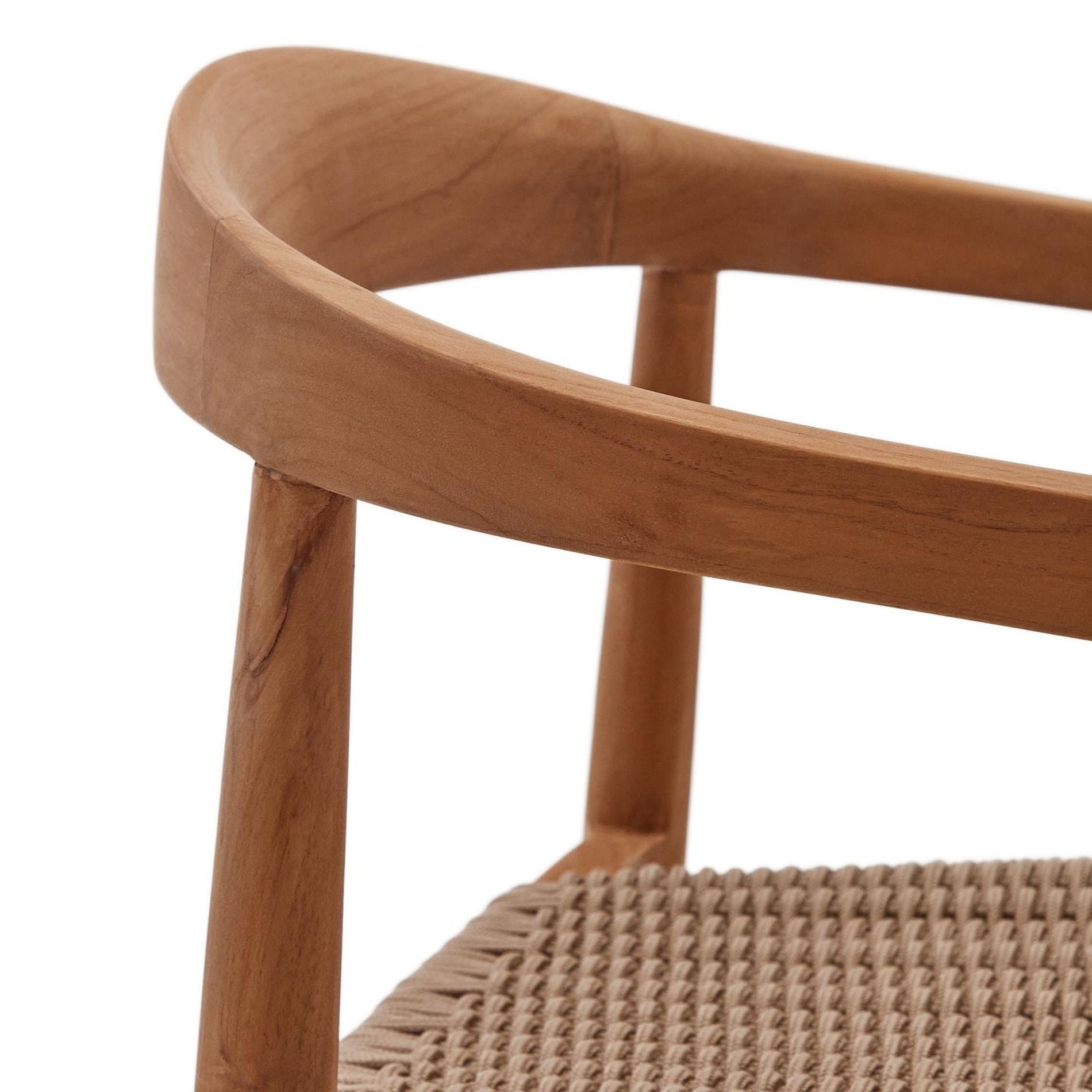 Kave Home Ydalia stoel teakhout naturel beige – HelloChair