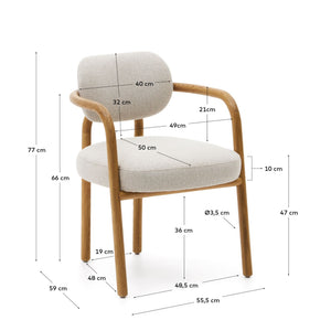 Kave Home Melqui eetkamerstoel