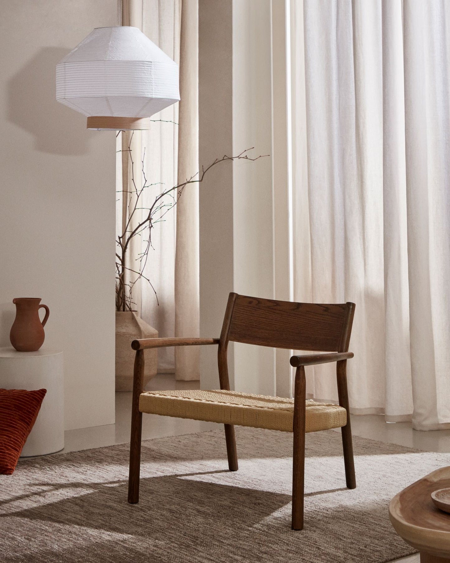 Kave Home Yalia fauteuil Walnoot