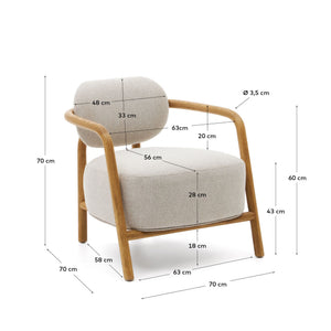 Kave Home Melqui fauteuil