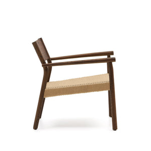 Kave Home Yalia fauteuil Walnoot