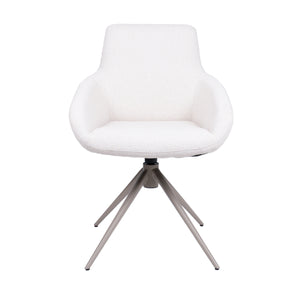 HelloChair HC23 Noam eetkamerstoel Mossa Cream spinpoot beige