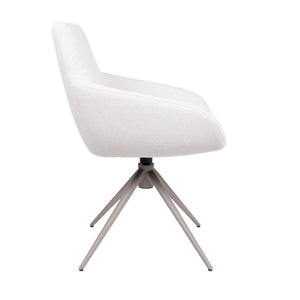 HelloChair HC23 Noam eetkamerstoel Mossa Cream spinpoot beige