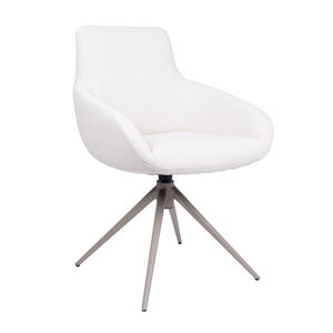 HelloChair HC23 Noam eetkamerstoel Mossa Cream spinpoot beige