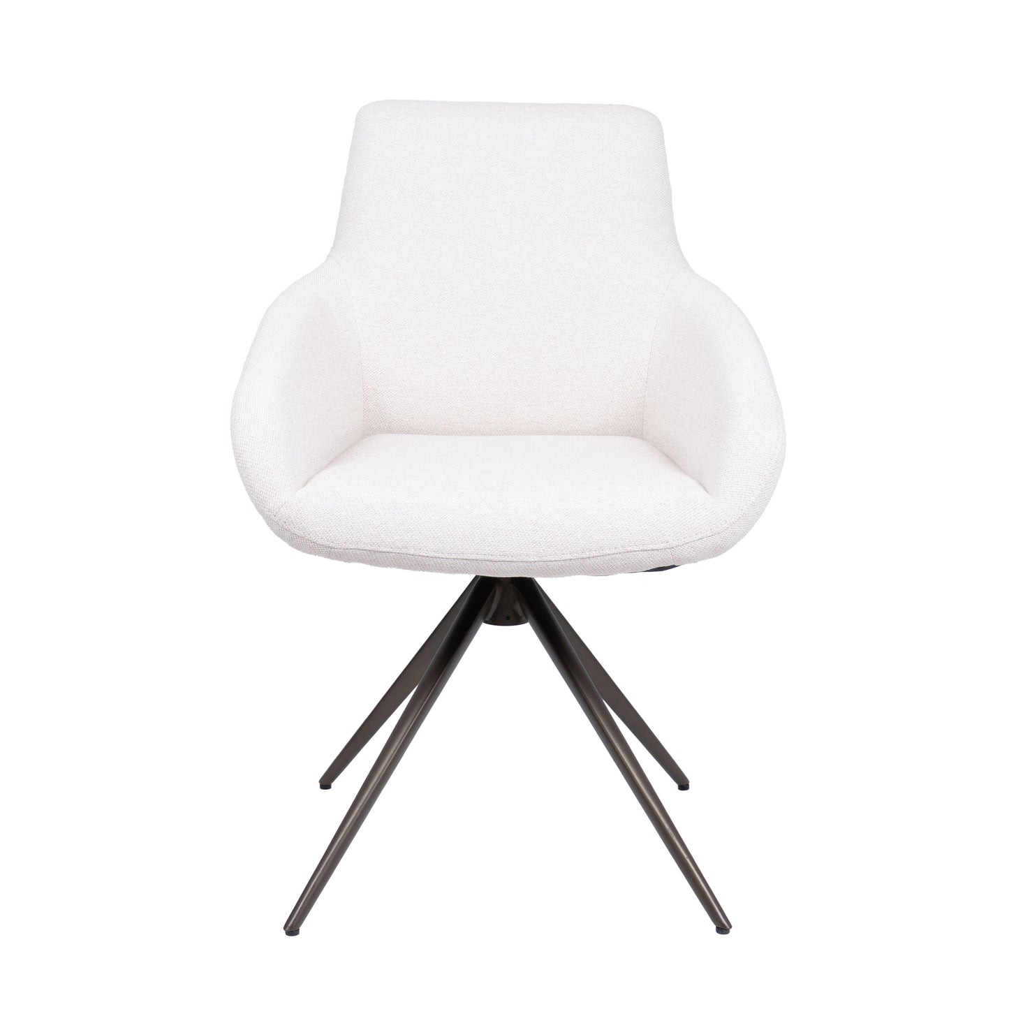 HelloChair HC23 Noam eetkamerstoel Mossa Cream spinpoot bruin