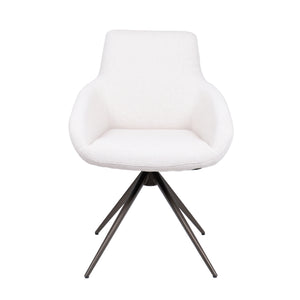 HelloChair HC23 Noam eetkamerstoel Mossa Cream spinpoot bruin