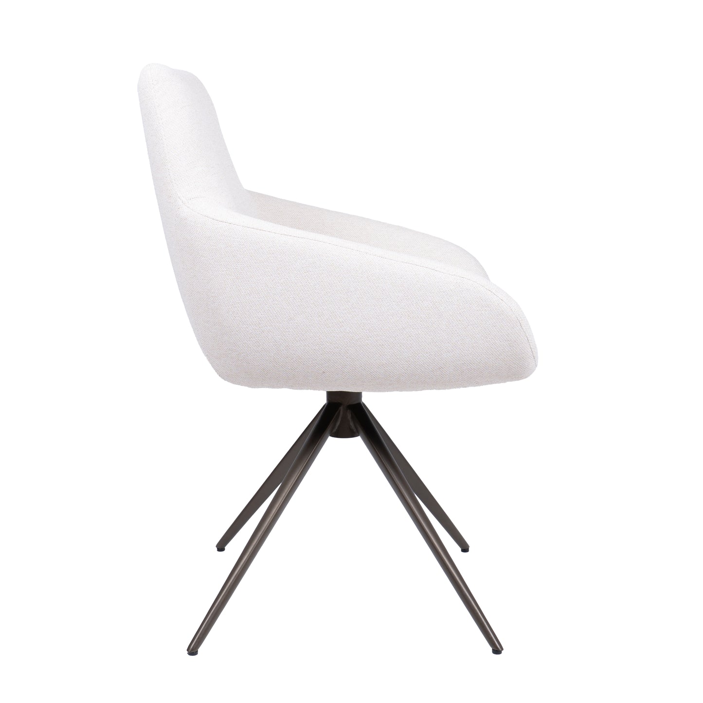 HelloChair HC23 Noam eetkamerstoel Mossa Cream spinpoot bruin