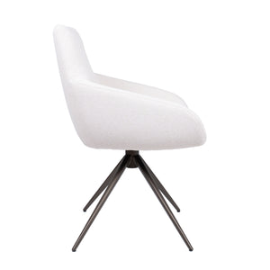 HelloChair HC23 Noam eetkamerstoel Mossa Cream spinpoot bruin