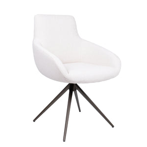HelloChair HC23 Noam eetkamerstoel Mossa Cream spinpoot bruin