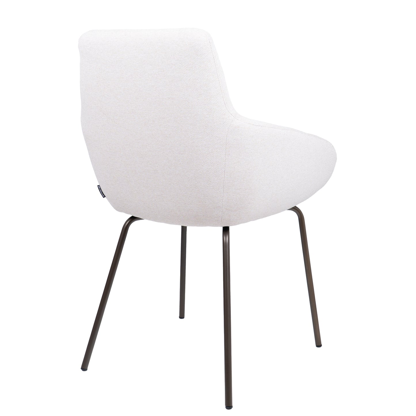 HelloChair HC23 Noam eetkamerstoel Mossa Cream vierpoot bruin