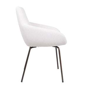 HelloChair HC23 Noam eetkamerstoel Mossa Cream vierpoot bruin