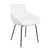 HelloChair HC23 Noam eetkamerstoel Mossa Cream vierpoot zwart