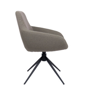 HelloChair HC23 Noam eetkamerstoel Mossa Forest spinpoot zwart