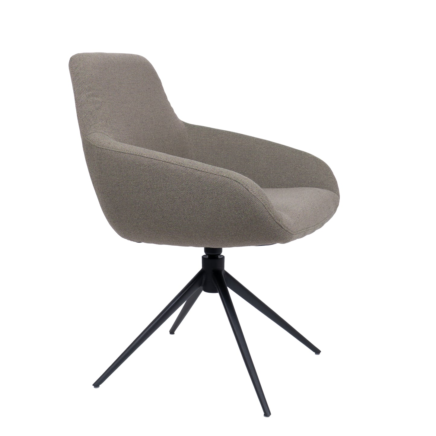 HelloChair HC23 Noam eetkamerstoel Mossa Forest spinpoot zwart