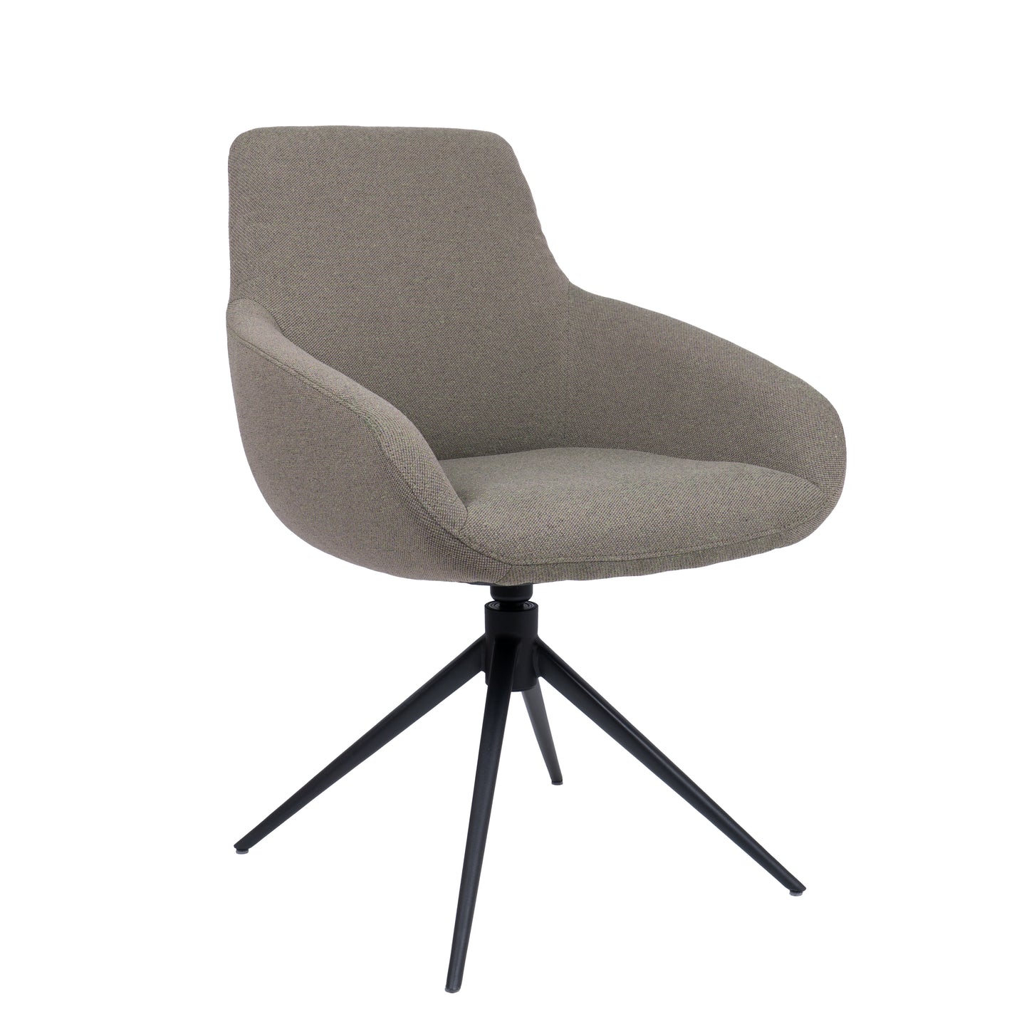 HelloChair HC23 Noam eetkamerstoel Mossa Forest spinpoot zwart