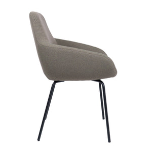 HelloChair HC23 Noam eetkamerstoel Mossa Forest vierpoot zwart