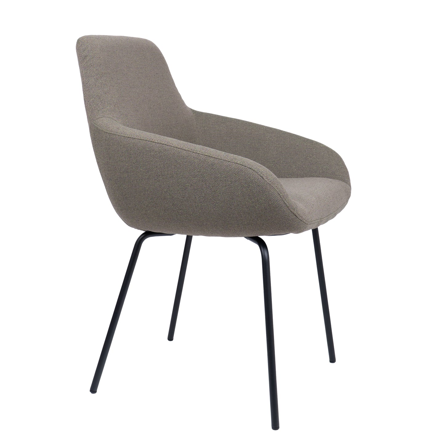 HelloChair HC23 Noam eetkamerstoel Mossa Forest vierpoot zwart