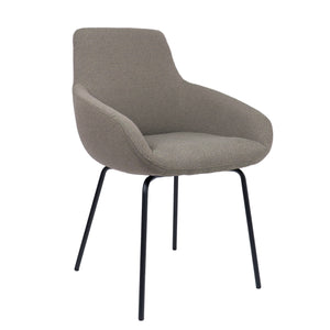 HelloChair HC23 Noam eetkamerstoel Mossa Forest vierpoot zwart