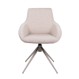 HelloChair HC23 Noam eetkamerstoel Mossa Oats spinpoot beige