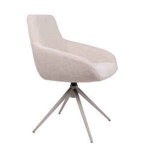HelloChair HC23 Noam eetkamerstoel Mossa Oats spinpoot beige
