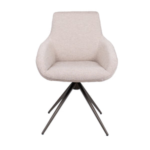 HelloChair HC23 Noam eetkamerstoel Mossa Oats spinpoot bruin
