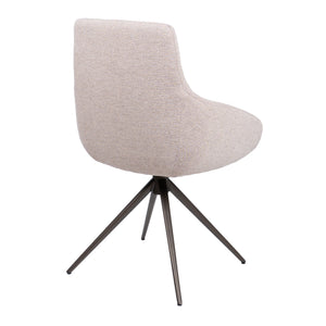 HelloChair HC23 Noam eetkamerstoel Mossa Oats spinpoot bruin