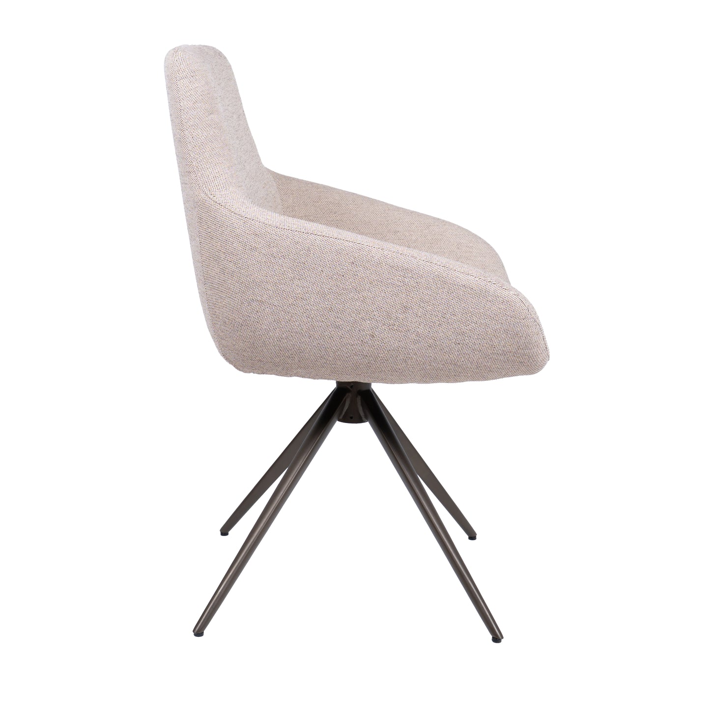 HelloChair HC23 Noam eetkamerstoel Mossa Oats spinpoot bruin